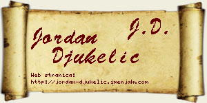 Jordan Đukelić vizit kartica